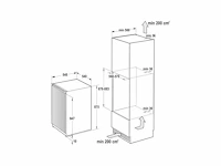 Gorenje ri209ee1, 131 l, sn-st, 35 db, e, wit