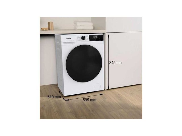 Gorenje wnhai14aps/de wasmachine voorlader 10 kg 1400 rpm wit duits display - afbeelding 1 van  7