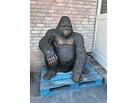 Gorilla brons 1.20 meter hoog