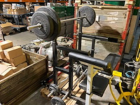 Gorilla sport gewichten & verstelbare bankbank