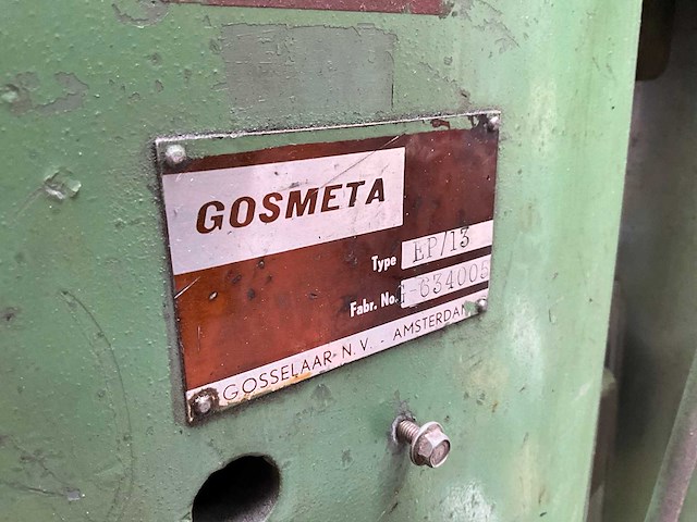Gosmeta ep/13 excenterpers - afbeelding 5 van  10