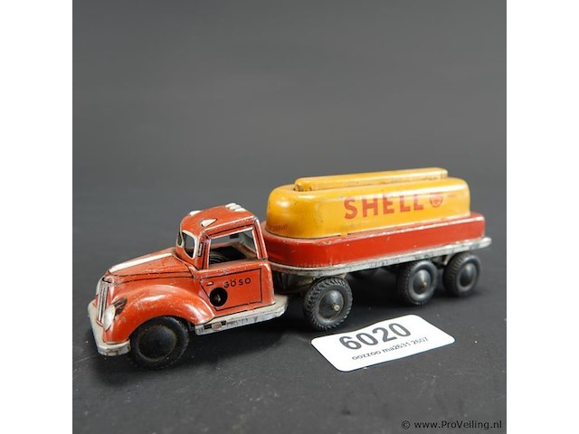 Goso vintage blikken shell tankwagen uit de jaren 50 - afbeelding 1 van  7