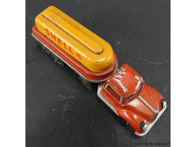 Goso vintage blikken shell tankwagen uit de jaren 50 - afbeelding 6 van  7