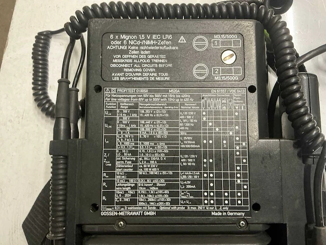Gossen-metrawatt profitest 0100s installatietester - afbeelding 4 van  6
