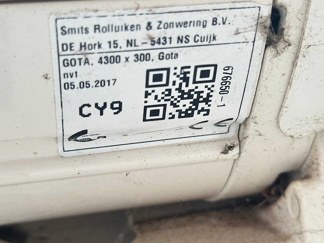 Gota - knikarm zonnescherm met afstandbediening (2x) - afbeelding 5 van  13