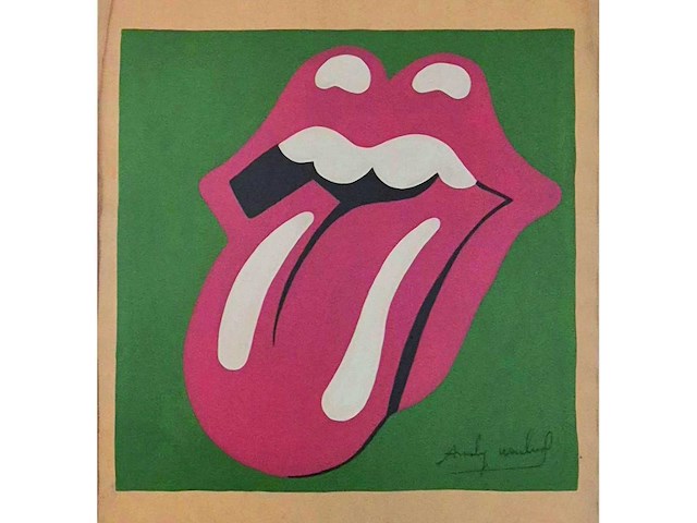 Gouache andy warhol ‘stones tong’ - afbeelding 1 van  4