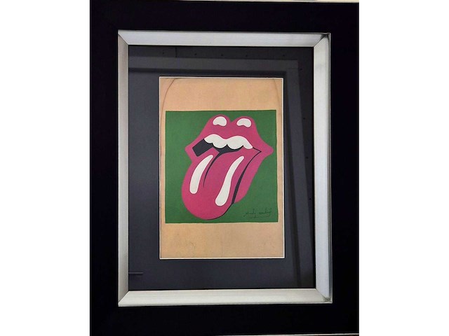 Gouache andy warhol ‘stones tong’ - afbeelding 2 van  4