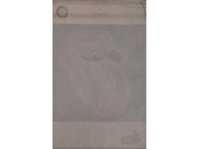 Gouache andy warhol ‘stones tong’ - afbeelding 3 van  4