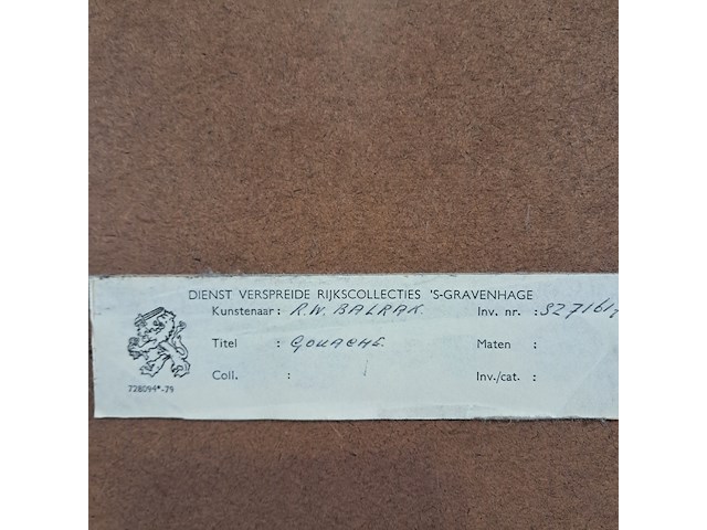 Gouache, balrak - afbeelding 6 van  6