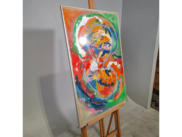 Gouache, maya wildevuur, compositie, 1988 - afbeelding 3 van  8