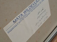 Gouache, maya wildevuur, compositie, 1988 - afbeelding 8 van  8