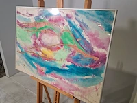 Gouache, maya wildevuur, compositie, 1988 - afbeelding 4 van  8