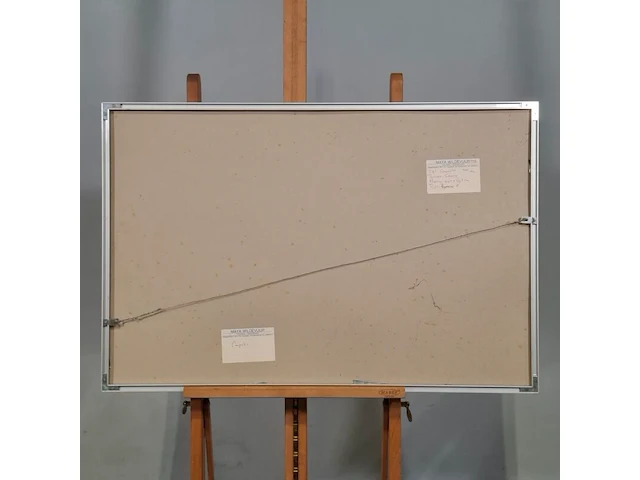 Gouache, maya wildevuur, compositie, 1988 - afbeelding 7 van  8