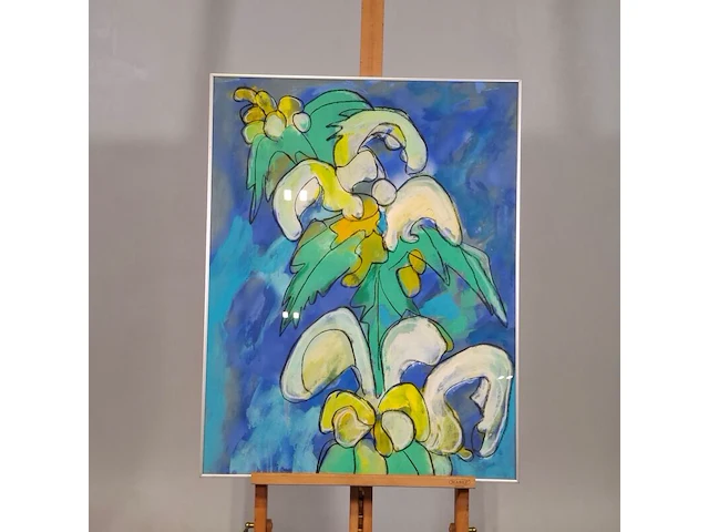 Gouache, maya wildevuur, dovenetel, 1987 - afbeelding 2 van  8