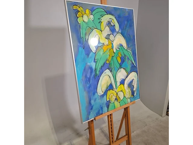 Gouache, maya wildevuur, dovenetel, 1987 - afbeelding 3 van  8