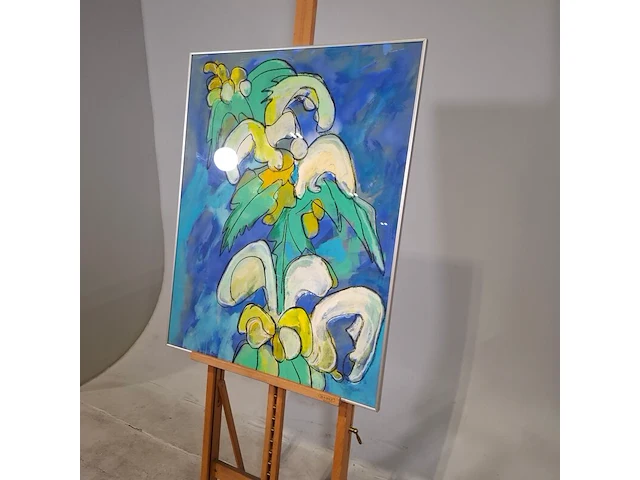 Gouache, maya wildevuur, dovenetel, 1987 - afbeelding 4 van  8