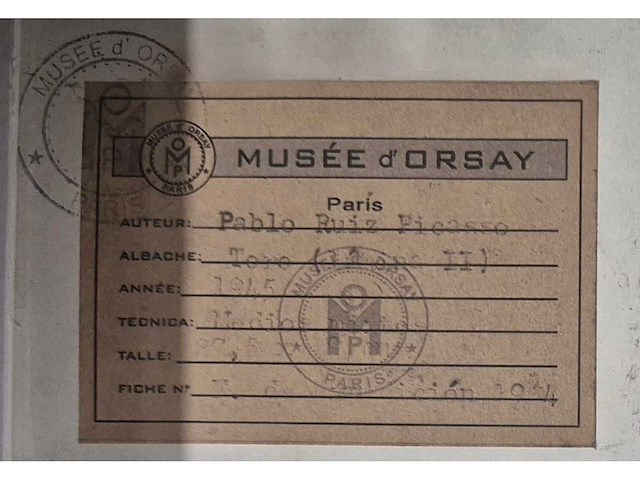 Gouache pablo picasso ‘stier’ - afbeelding 5 van  6