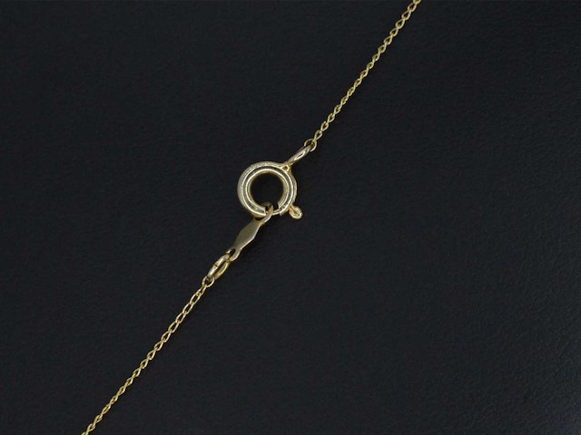 Goud en zilveren collier met diamanten - afbeelding 3 van  3