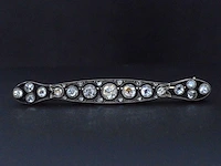 Goud zilveren broche diamant - afbeelding 2 van  5