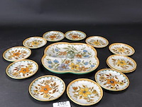 Gouda holland aardewerk schalenset deco unique - afbeelding 1 van  5