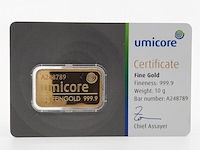 Goudbaar, 10 gram, umicore - afbeelding 1 van  4