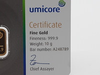 Goudbaar, 10 gram, umicore - afbeelding 2 van  4