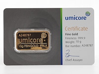 Goudbaar, 10 gram, umicore - afbeelding 1 van  4