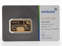 Goudbaar, 10 gram, umicore - afbeelding 1 van  4