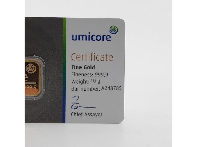 Goudbaar, 10 gram, umicore - afbeelding 2 van  4