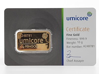 Goudbaar, 10 gram, umicore - afbeelding 1 van  4