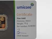 Goudbaar, 10 gram, umicore - afbeelding 2 van  4