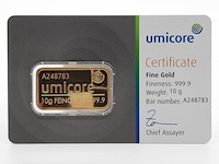 Goudbaar, 10 gram, umicore - afbeelding 1 van  4