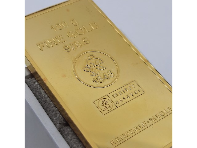 Goudbaar, 100 gram, heimerle & meule - afbeelding 3 van  7