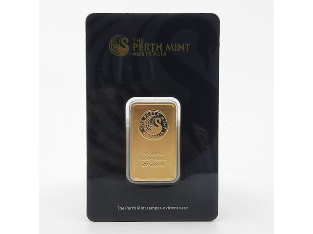 Goudbaar, 20 gram, the perth mint - afbeelding 1 van  6