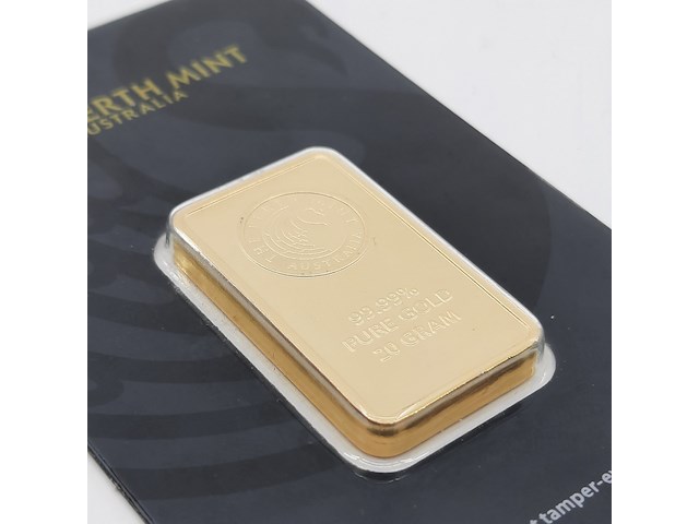 Goudbaar, 20 gram, the perth mint - afbeelding 3 van  6