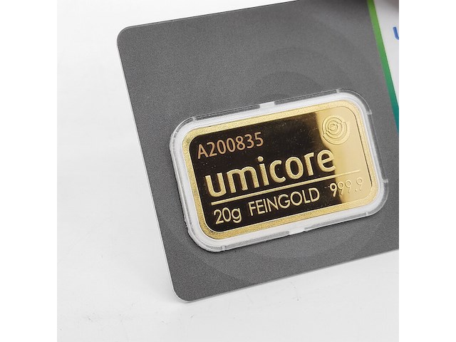 Goudbaar, 20 gram, umicore - afbeelding 3 van  4