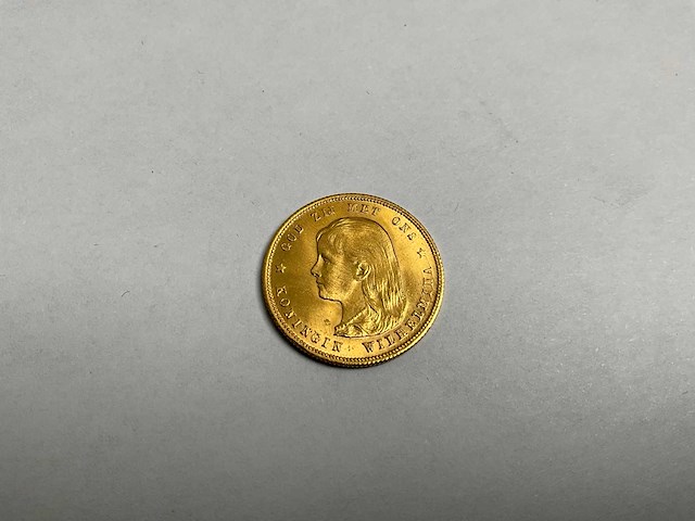 Gouden 10 gulden munt, 1897 - afbeelding 2 van  3