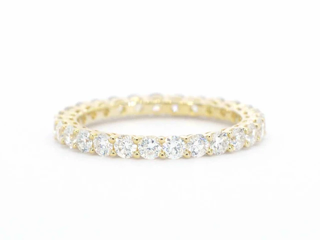 Gouden alliance ring briljant - afbeelding 4 van  9