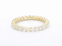 Gouden alliance ring briljant - afbeelding 5 van  9