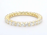 Gouden alliance ring briljant - afbeelding 6 van  9