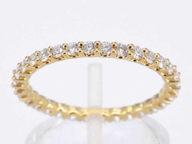 Gouden alliance ring briljant - afbeelding 1 van  9