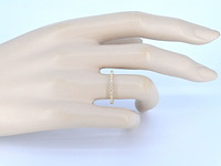 Gouden alliance ring met briljant geslepen diamant - afbeelding 4 van  10