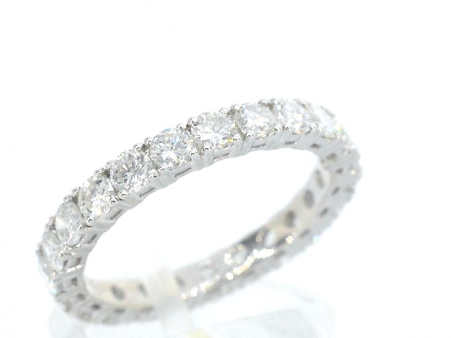 Gouden alliance ring met briljant geslepen diamant - afbeelding 6 van  11