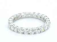 Gouden alliance ring met briljant geslepen diamant - afbeelding 7 van  11