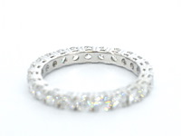 Gouden alliance ring met briljant geslepen diamant - afbeelding 8 van  11