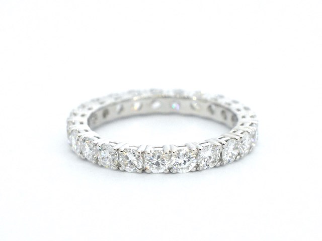 Gouden alliance ring met briljant geslepen diamant - afbeelding 9 van  11
