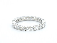 Gouden alliance ring met briljant geslepen diamant - afbeelding 9 van  11