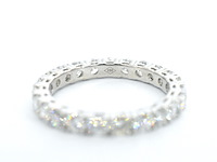 Gouden alliance ring met briljant geslepen diamant - afbeelding 11 van  11