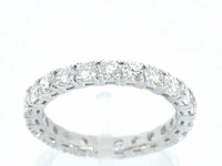 Gouden alliance ring met briljant geslepen diamant