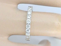 Gouden alliance ring met briljant geslepen diamant - afbeelding 4 van  11